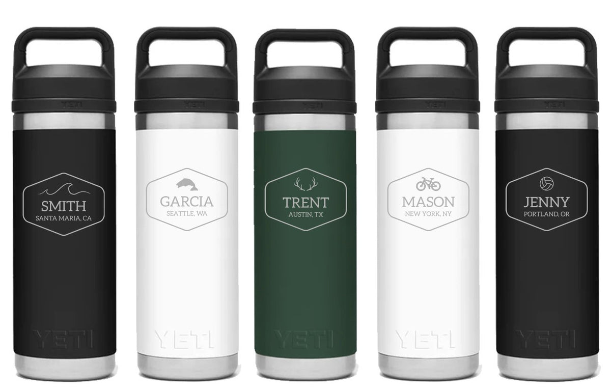 Custom YETI Rambler 18oz Bottle w/ Chug Cap, Corporate Gifts